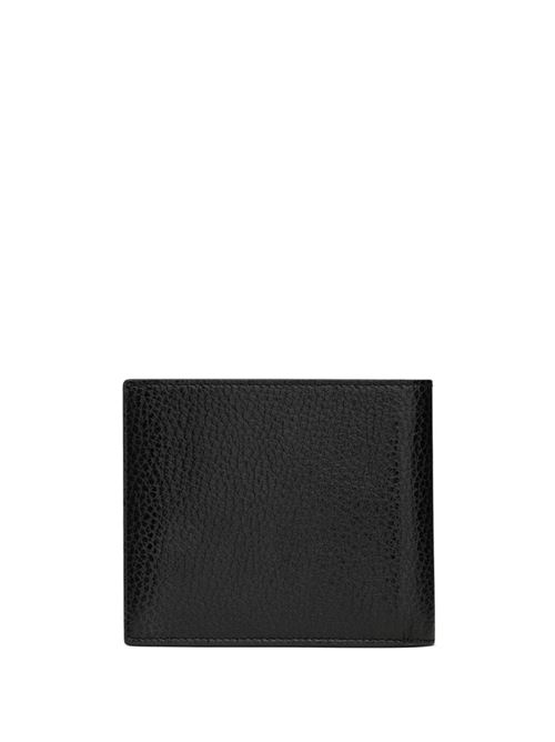 Logo-plaque leather wallet Saint Laurent | 607727AAC681000